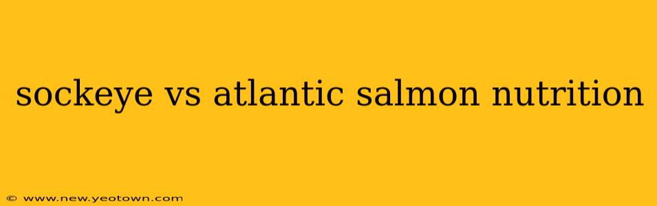 sockeye vs atlantic salmon nutrition