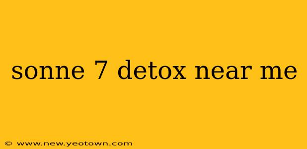 sonne 7 detox near me