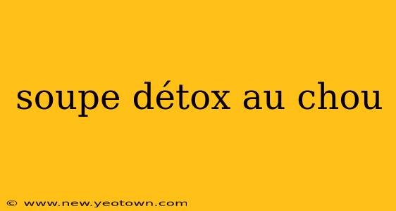 soupe détox au chou