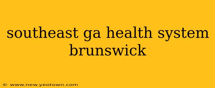 southeast ga health system brunswick