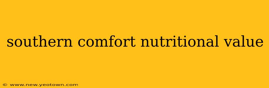 southern comfort nutritional value