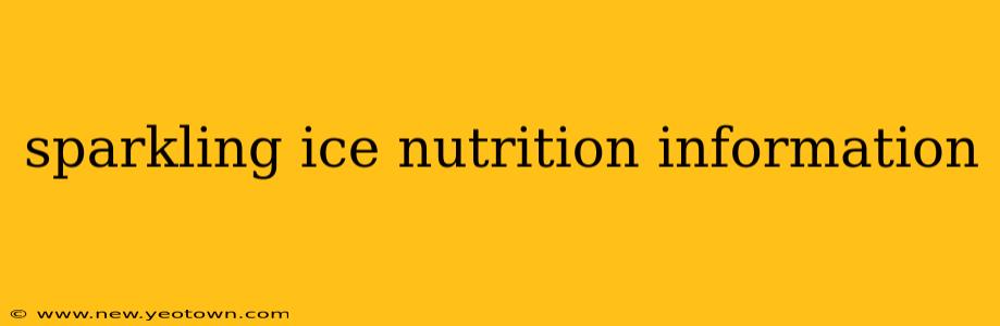 sparkling ice nutrition information