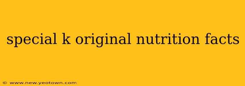 special k original nutrition facts