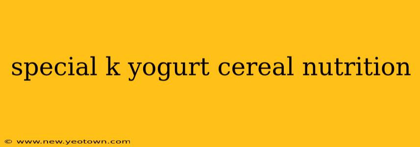 special k yogurt cereal nutrition