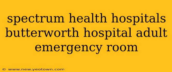spectrum health hospitals butterworth hospital adult emergency room