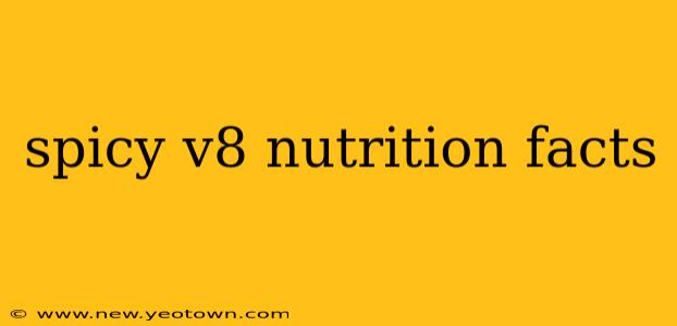 spicy v8 nutrition facts