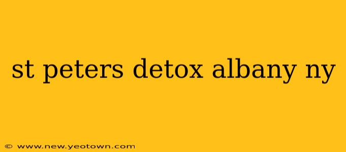st peters detox albany ny
