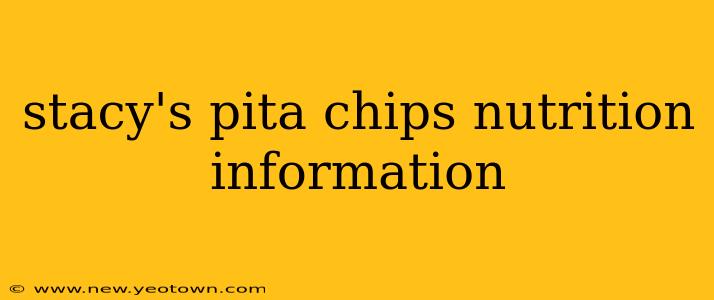 stacy's pita chips nutrition information