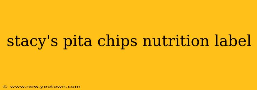 stacy's pita chips nutrition label