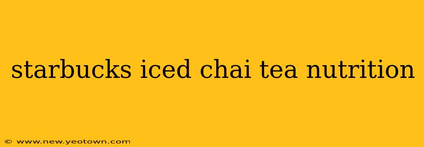 starbucks iced chai tea nutrition