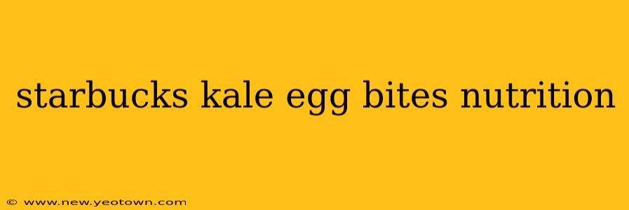 starbucks kale egg bites nutrition