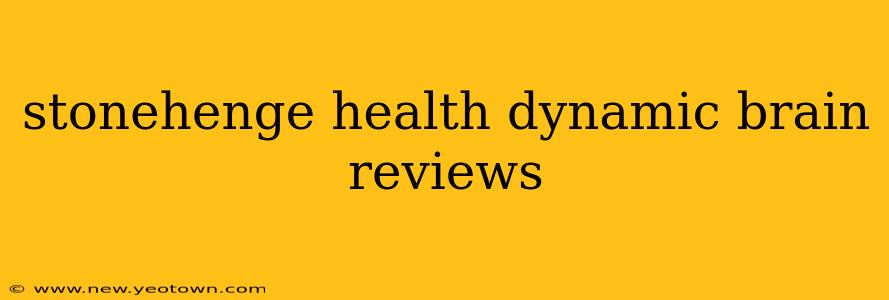 stonehenge health dynamic brain reviews