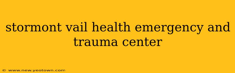 stormont vail health emergency and trauma center