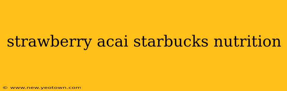 strawberry acai starbucks nutrition