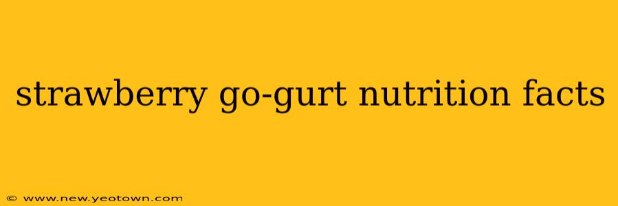 strawberry go-gurt nutrition facts