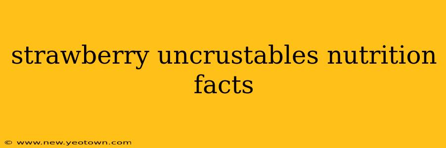 strawberry uncrustables nutrition facts