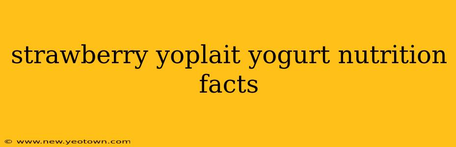 strawberry yoplait yogurt nutrition facts