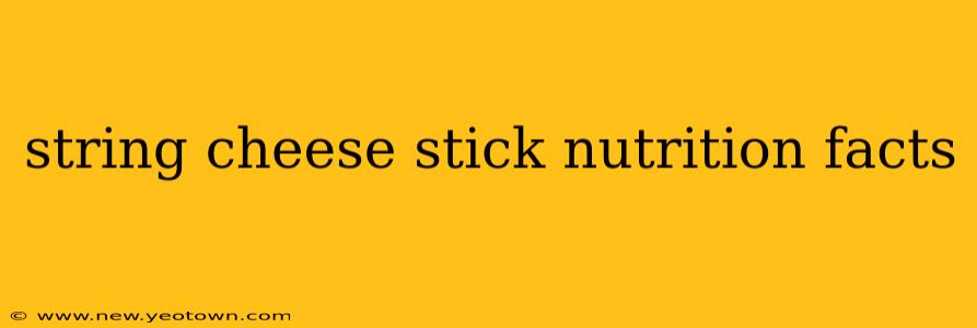 string cheese stick nutrition facts