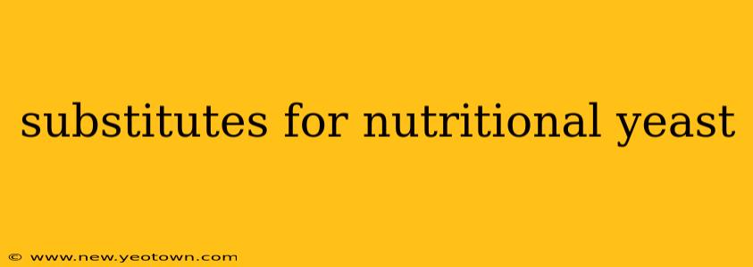 substitutes for nutritional yeast