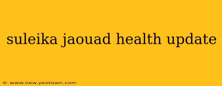 suleika jaouad health update