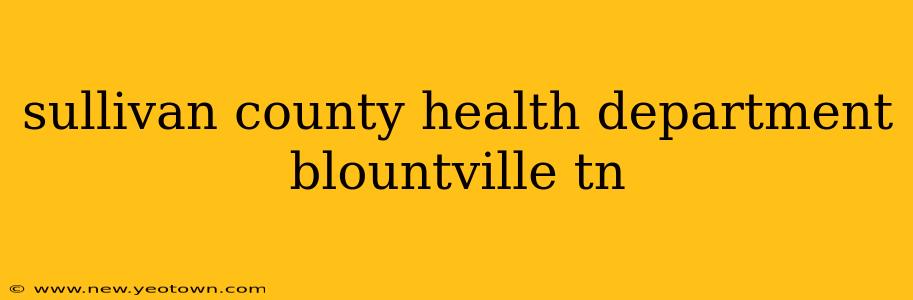 sullivan county health department blountville tn