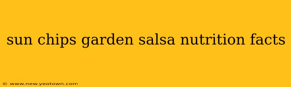 sun chips garden salsa nutrition facts