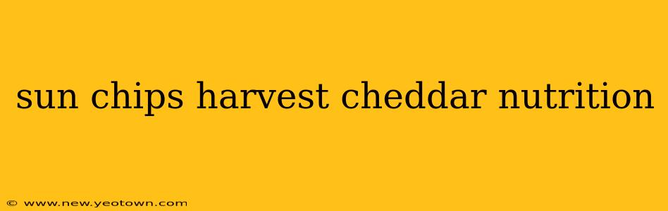 sun chips harvest cheddar nutrition