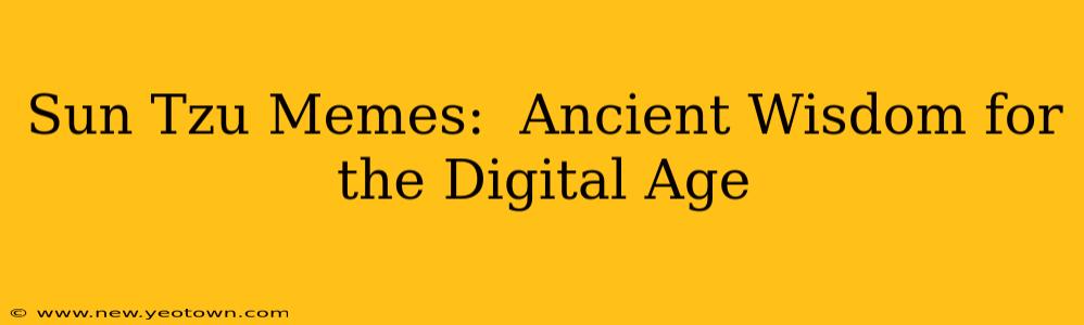 Sun Tzu Memes:  Ancient Wisdom for the Digital Age