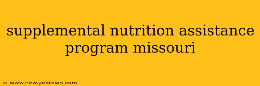 supplemental nutrition assistance program missouri