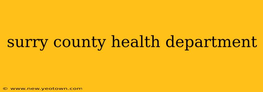 surry county health department