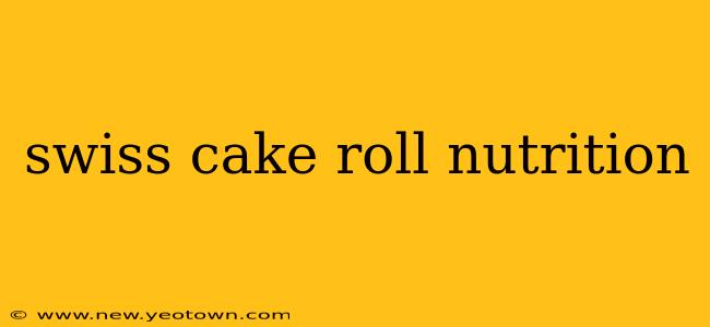 swiss cake roll nutrition