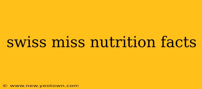 swiss miss nutrition facts