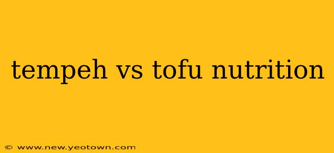 tempeh vs tofu nutrition