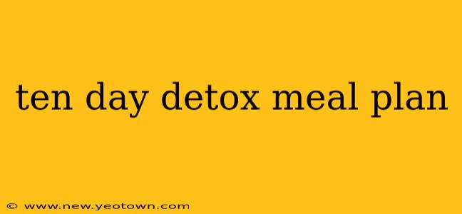 ten day detox meal plan