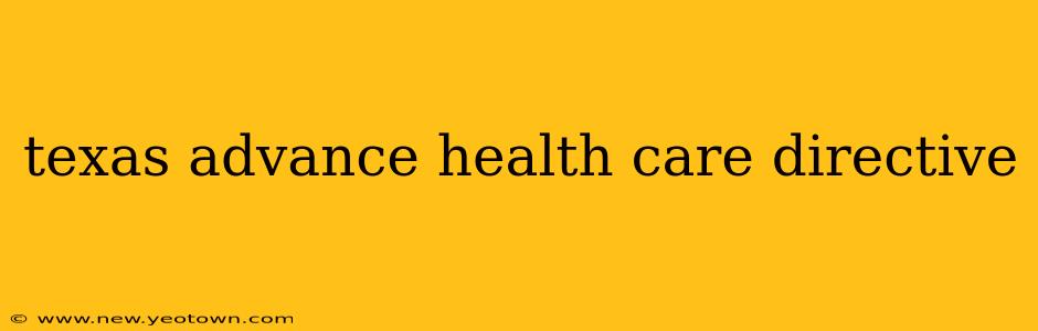 texas advance health care directive