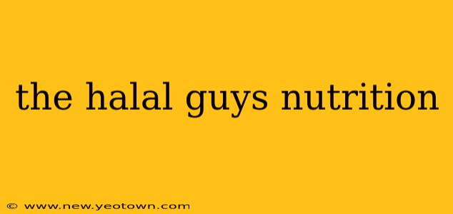 the halal guys nutrition