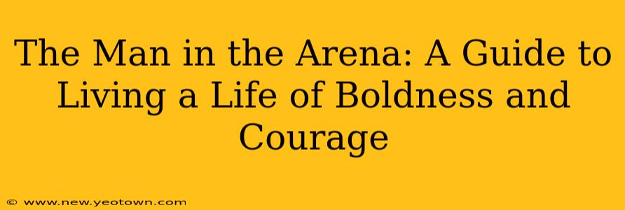 The Man in the Arena: A Guide to Living a Life of Boldness and Courage