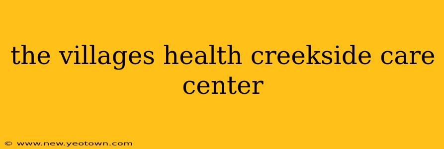 the villages health creekside care center