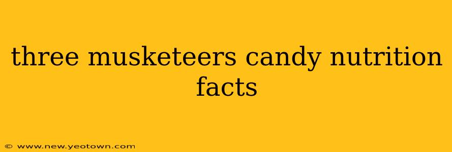 three musketeers candy nutrition facts