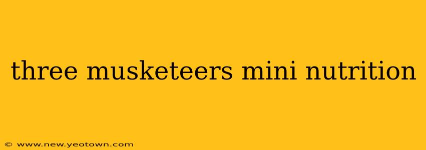 three musketeers mini nutrition