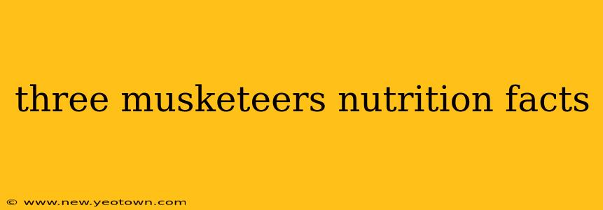 three musketeers nutrition facts