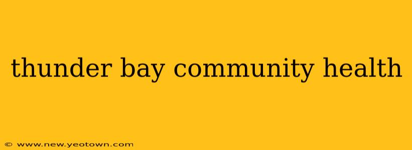 thunder bay community health