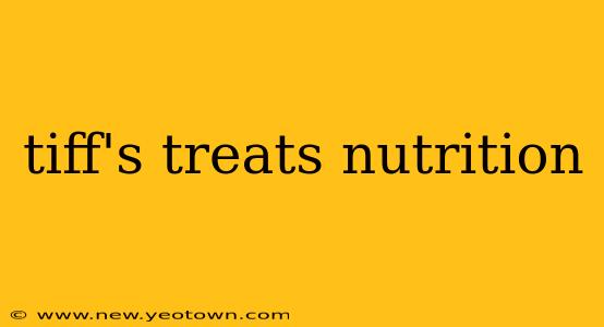 tiff's treats nutrition
