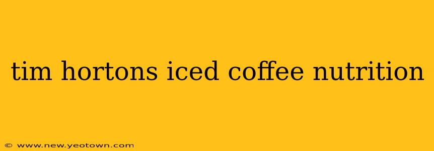 tim hortons iced coffee nutrition