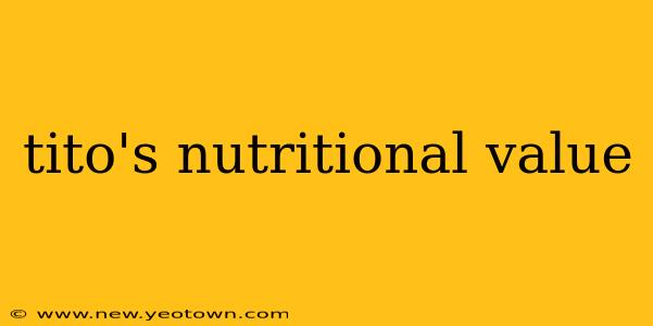 tito's nutritional value