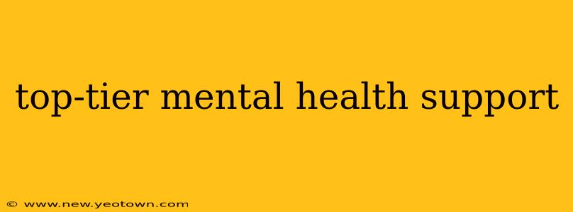 top-tier mental health support