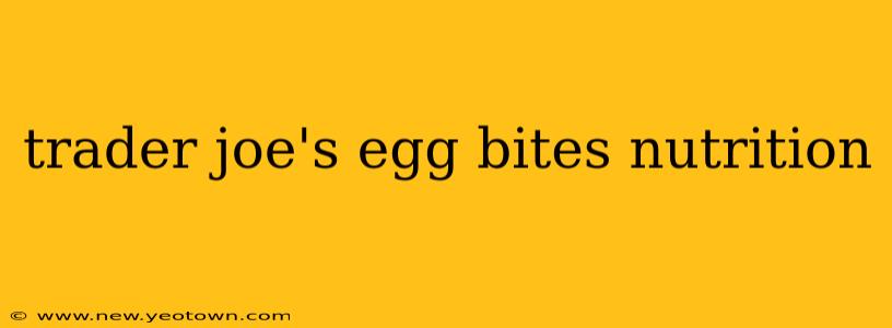 trader joe's egg bites nutrition
