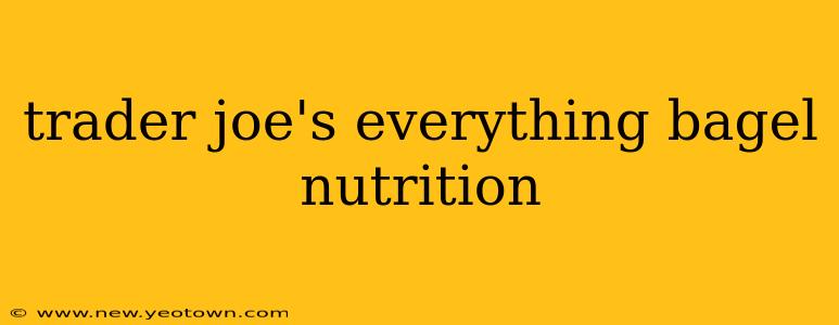 trader joe's everything bagel nutrition