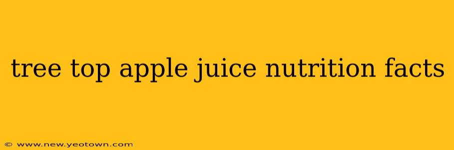 tree top apple juice nutrition facts