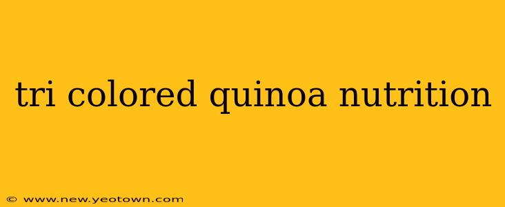 tri colored quinoa nutrition